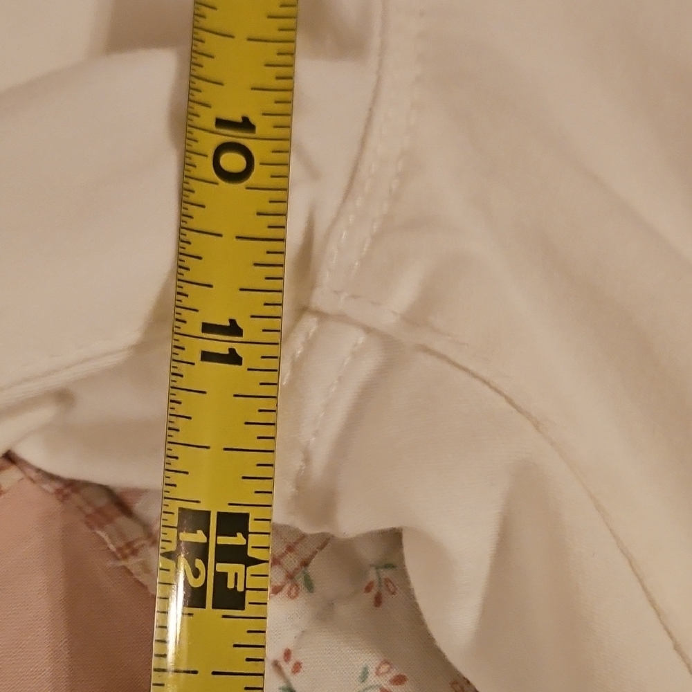 Martha Stewart Denim Ankle Jeans W/ Zipper Cuff White Pull-on Stretch - Picture 9 of 10